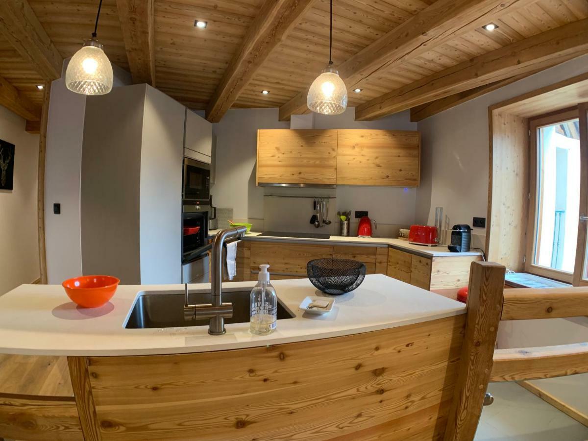 Le Gabion, Luxueux Appartement Avec Sauna, Serre Chevalier Vallee Saint-Chaffrey Kültér fotó