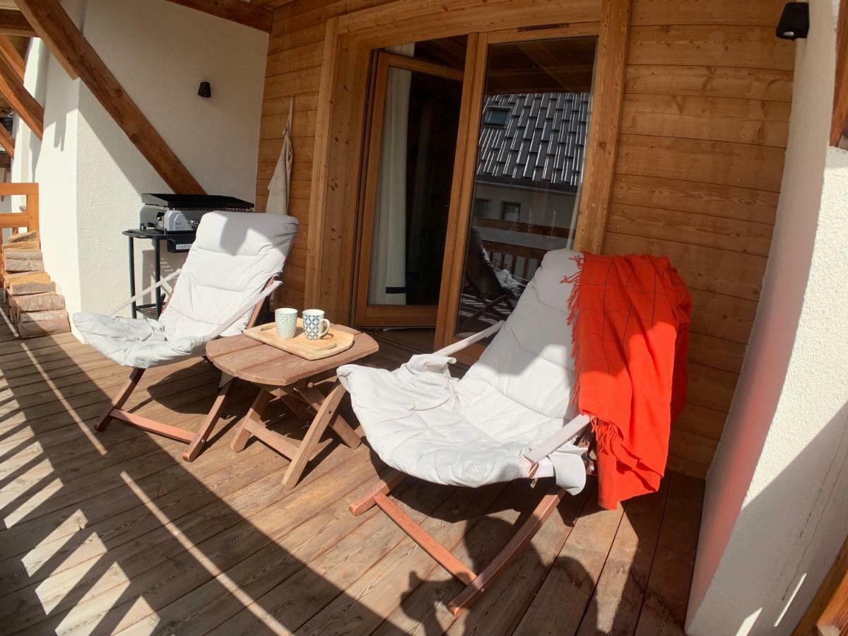 Le Gabion, Luxueux Appartement Avec Sauna, Serre Chevalier Vallee Saint-Chaffrey Kültér fotó