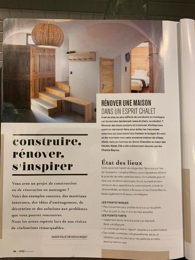 Le Gabion, Luxueux Appartement Avec Sauna, Serre Chevalier Vallee Saint-Chaffrey Kültér fotó